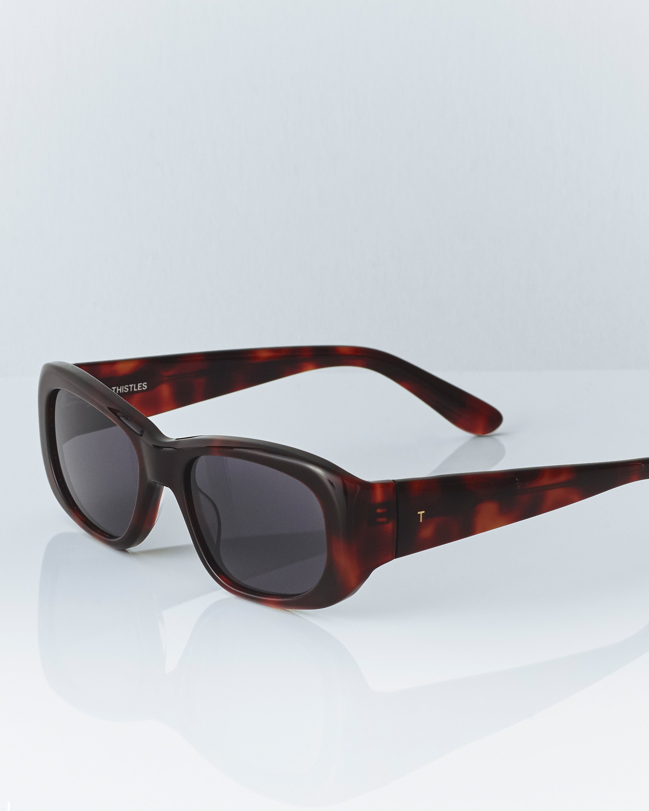 sunglasses, three-quarter-angle view